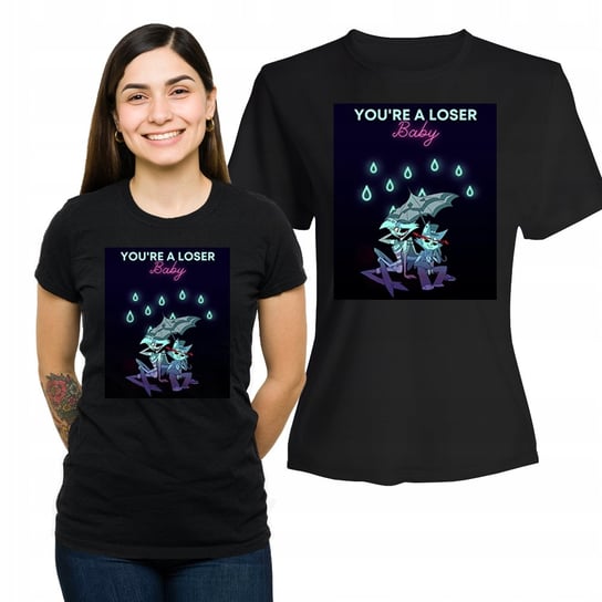 Koszulka Damska Z Nadrukiem Bawełniany T-shirt Prezent You're A Loser S Plexido