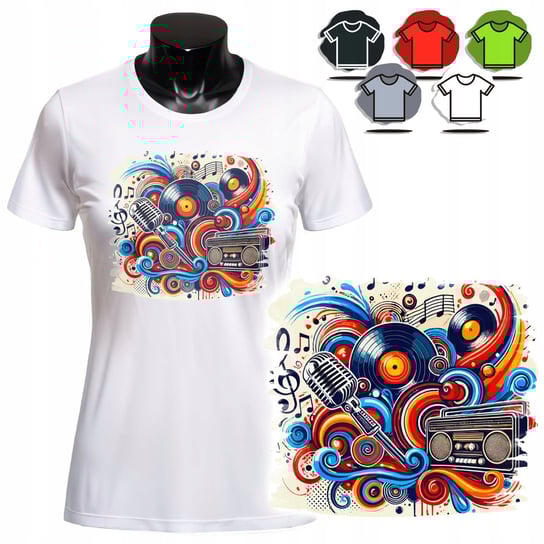 Koszulka Damska Z Nadrukiem T-Shirt - Muzyka - 3Xl WORLD CASE