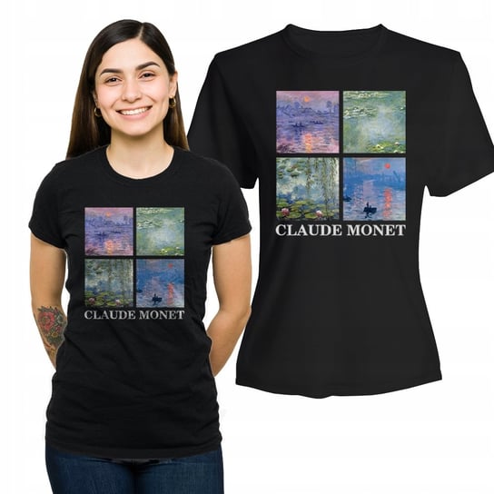 Koszulka Damska z Nadrukiem  T-shirt Prezent Claude Monet XL Plexido