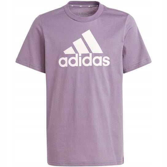 Koszulka dla dzieci adidas Essentials Big Logo Cotton Tee fioletowa IJ7061 Adidas