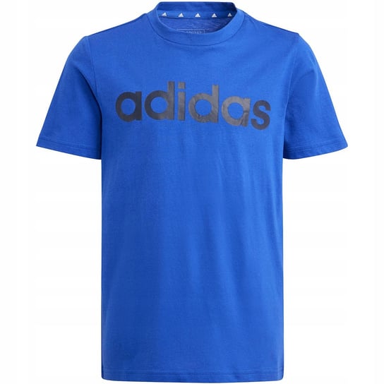 Koszulka dla dzieci adidas Essentials Linear Logo Cotton Tee niebieska IB40 Adidas