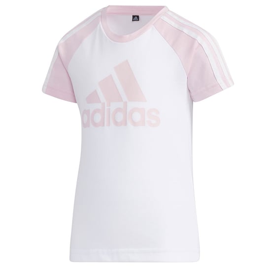 Koszulka dla dzieci adidas Lg St Bos Tee biało-różowa GP0430 Adidas