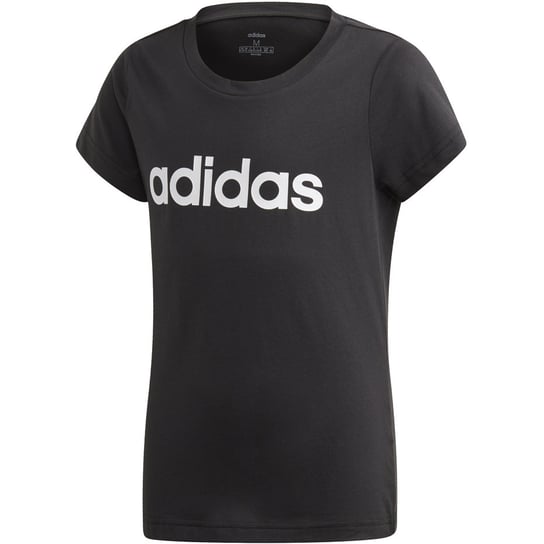 Koszulka dla dzieci adidas YG E Lin Tee czarna EH6173 Adidas