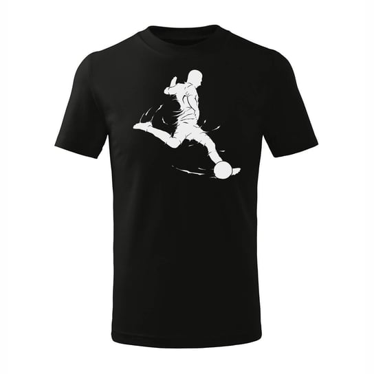 Koszulka dla dzieci dziecięca dla piłkarza z piłkarzem piłkarz piłkarska czarna-110 cm/4 lata TUCANOS