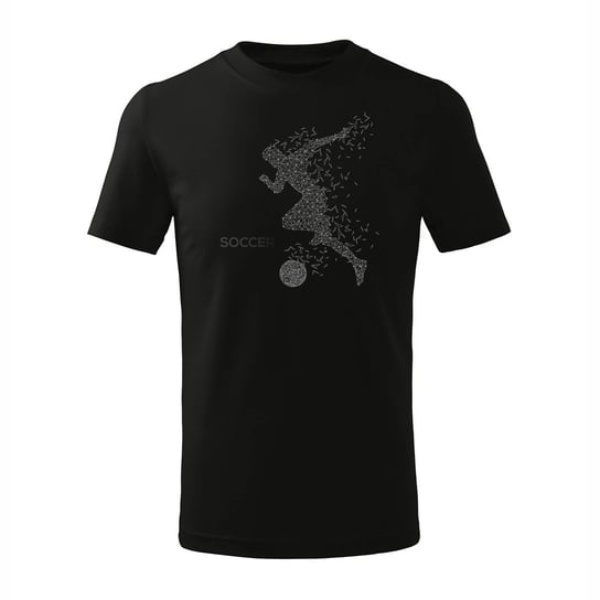 Koszulka dla dzieci dziecięca dla piłkarza z piłkarzem piłkarz piłkarska czarna-122 cm/6 lat TUCANOS