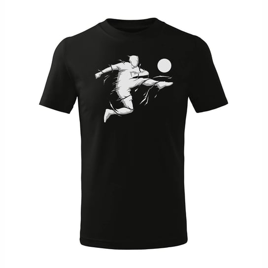 Koszulka dla dzieci dziecięca dla piłkarza z piłkarzem piłkarz piłkarska czarna-134 cm/8 lat TUCANOS
