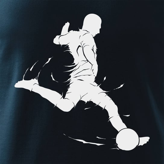 Koszulka dla dzieci dziecięca dla piłkarza z piłkarzem piłkarz piłkarska granatowa-110 cm/4 lata TUCANOS