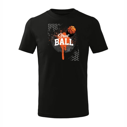 Koszulka dla dzieci dziecięca do koszykówki basketball koszykówka do kosza czarna-122 cm/6 lat TUCANOS