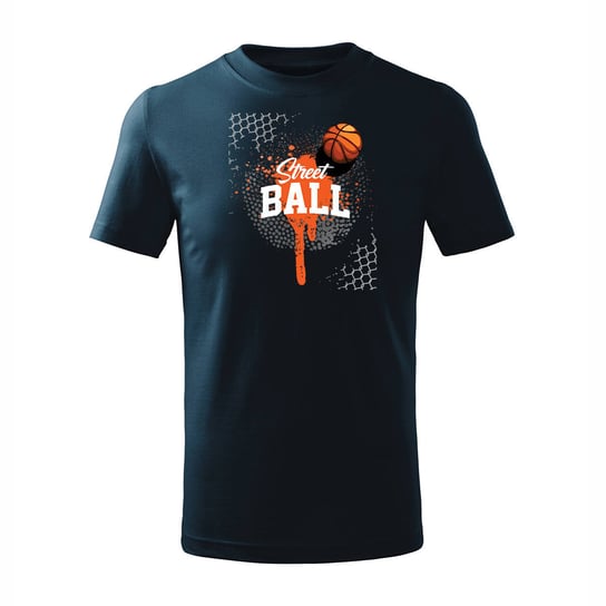 Koszulka dla dzieci dziecięca do koszykówki basketball koszykówka do kosza granatowa-158 cm/12 lat TUCANOS