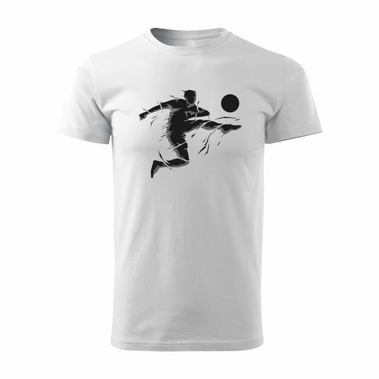 Koszulka dla piłkarza z piłkarzem piłkarz piłkarska football męska biała REGULAR-L TUCANOS