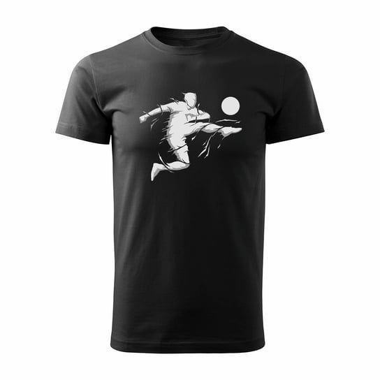 Koszulka dla piłkarza z piłkarzem piłkarz piłkarska football męska czarna REGULAR-XXL TUCANOS