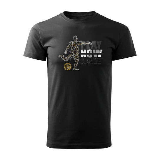 Koszulka dla piłkarza z piłkarzem piłkarz piłkarska football męska czarny REGULAR-L TUCANOS