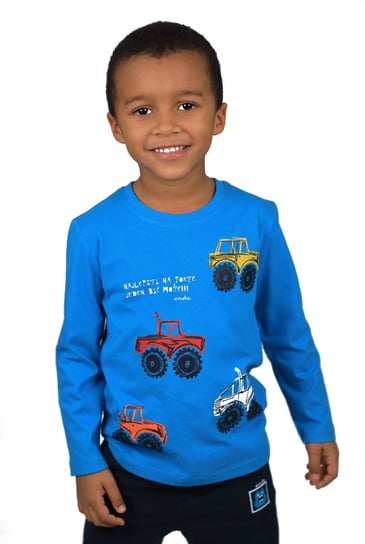 Koszulka Długim Rękawem chłopięca dziecięca 128 bawełna Monster truck Endo Endo