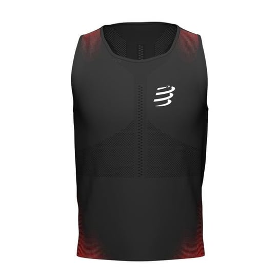 Koszulka Do Biegania Compressport Pro Racing Singlet | Black/Red Xl Compressport