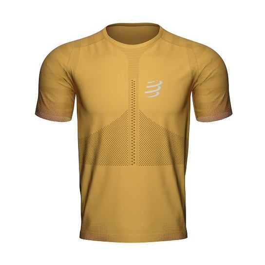 Koszulka Do Biegania Compressport Racing Ss Tshirt | Gold Xl Compressport