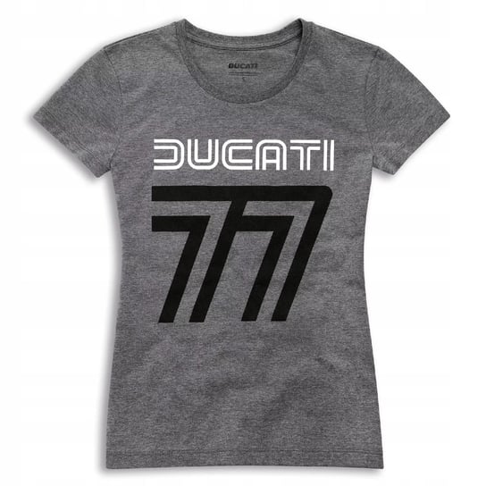 Koszulka Ducati 77 damska kolor szary/czarny r.M Ducati