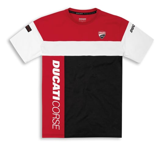 Koszulka Ducati Corse DC Track 21, męska, kolor biały/czerwony, rozmiar 2XL Ducati