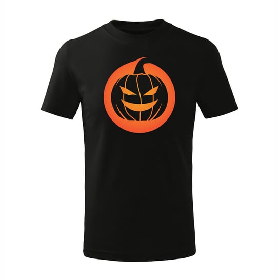 Koszulka dynia halloween na halloween dziecięca czarna-122 cm/6 lat TUCANOS