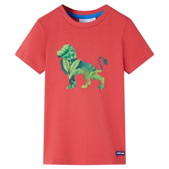 Koszulka dziecięca 100% bawełna czerwona z nadruki Inna marka