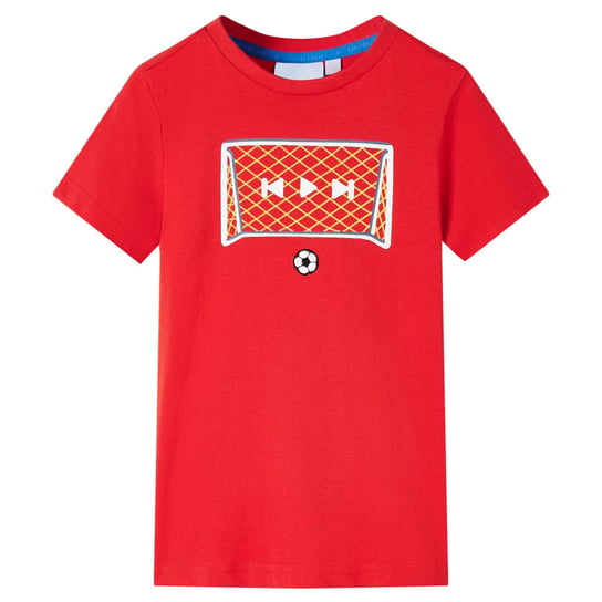 Koszulka dziecięca, czerwona, 104 vidaXL