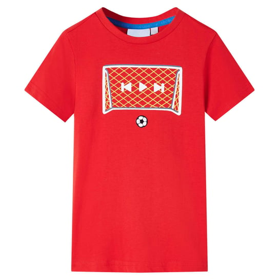Koszulka dziecięca, czerwona, 116 vidaXL