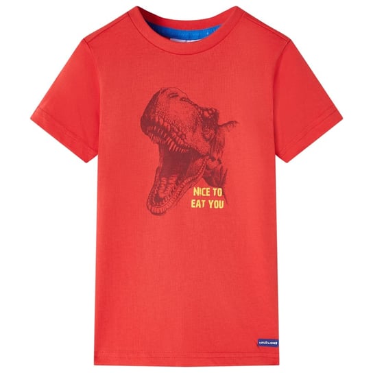 Koszulka dziecięca, czerwona, 116 vidaXL