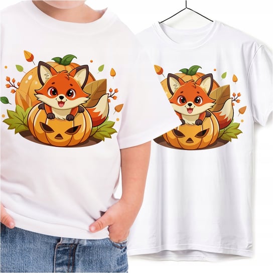 Koszulka Dziecięca Do Przedszkola Dzień Dyni Jesieni Liścia Halloween 12-14 WyczarujPrezent