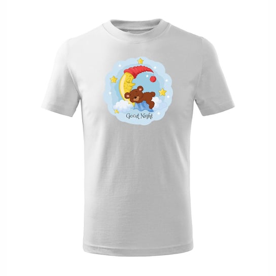 Koszulka dziecięca do spania z księżycem księżyc w księżyce biala-110 cm/4 lata TUCANOS