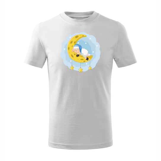Koszulka dziecięca do spania z księżycem księżyc w księżyce biala-146 cm/10 lat TUCANOS