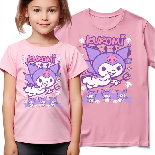 Koszulka Dziecięca Do Szkoły Kuromi Onegai My Melody Dla Dziecka 12-14 WyczarujPrezent