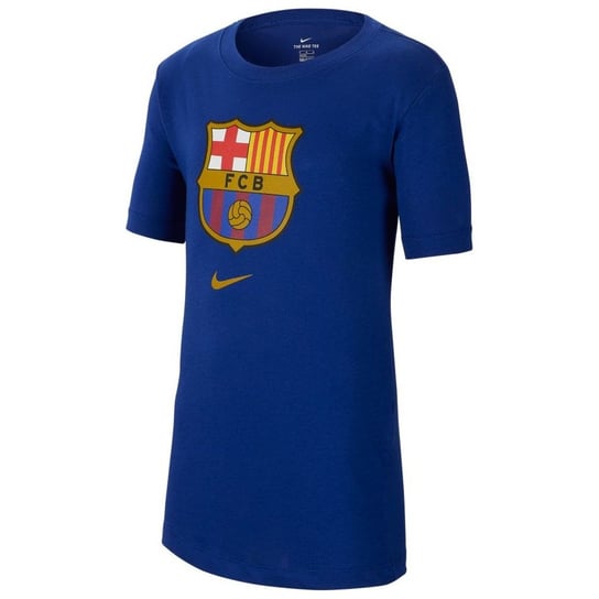 Koszulka dziecięca, FC Barcelona B NK Tee Evergreen Crest CD3199 455, granatowy, rozmiar L Nike