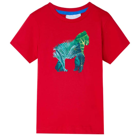 Koszulka dziecięca Goryl 128 czerwona 100% bawełna Inna marka