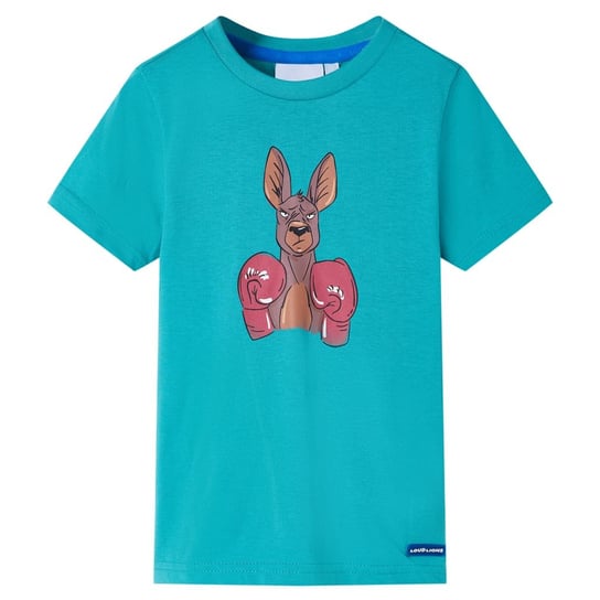 Koszulka dziecięca kangur 100% bawełna ciemna mięt Zakito Europe