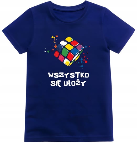 Koszulka dziecięca Kolorowa Kostka Rubika - Wszystko się ułoży t-shirt Inna marka