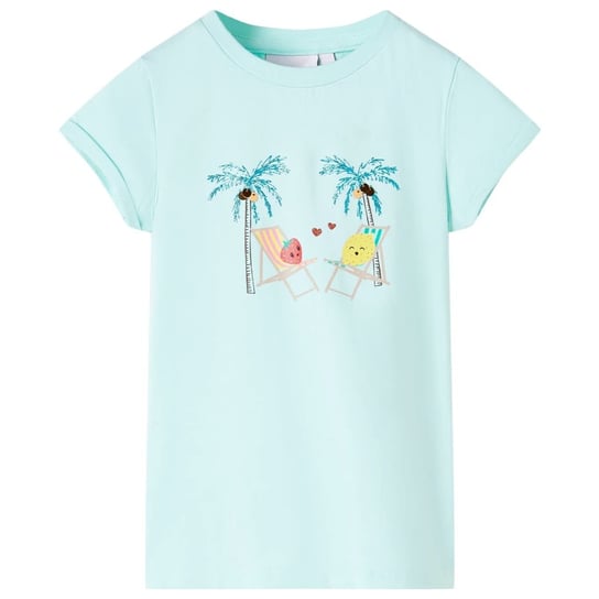 Koszulka dziecięca Owoce na plaży 140 Jasny błękit Zakito Europe