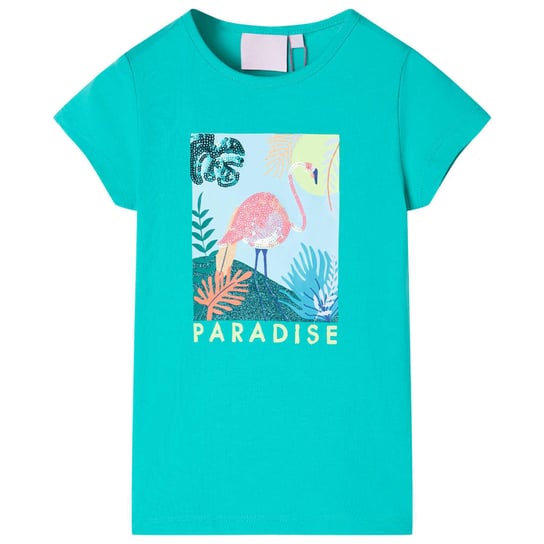 Koszulka dziecięca „PARADISE” miętowa, 104 (3-4 la Inna marka