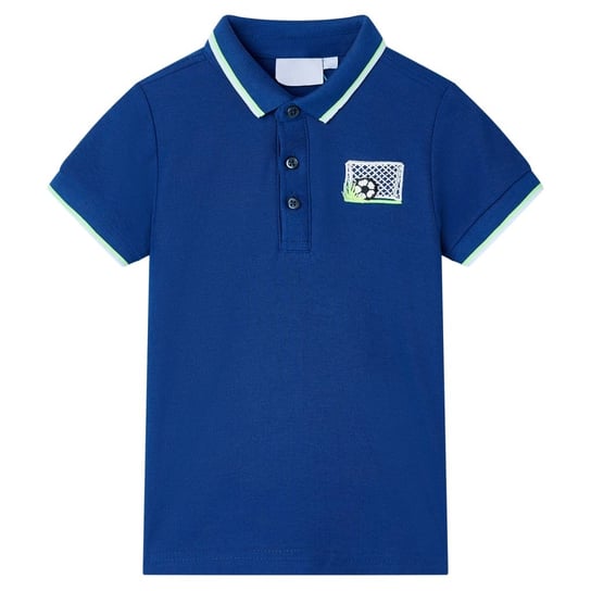 Koszulka dziecięca polo, ciemnoniebieska, 116 vidaXL