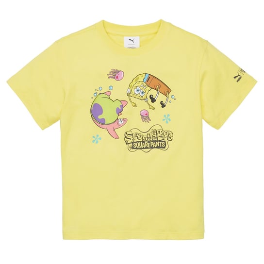 Koszulka dziecięca Puma x SpongeBob żółta 53867560-140 Puma