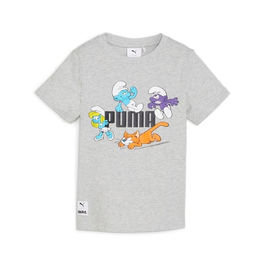Koszulka dziecięca Puma X THE SMURFS GRAPHICS szara 62298104-104 Puma