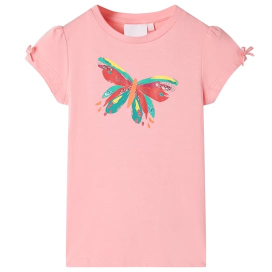 Koszulka dziecięca, różowa, 104 vidaXL