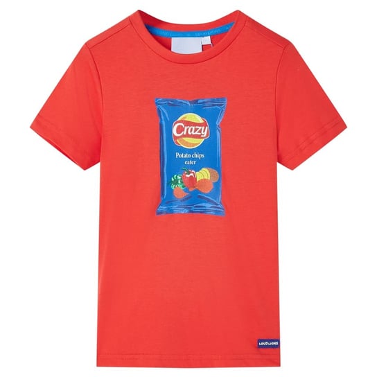 Koszulka dziecięca Snack Pack 140, czerwona, 100% Inna marka
