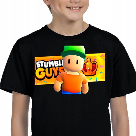 Koszulka Dziecięca Stumble Guys 140 Czarna 3159 Inna marka