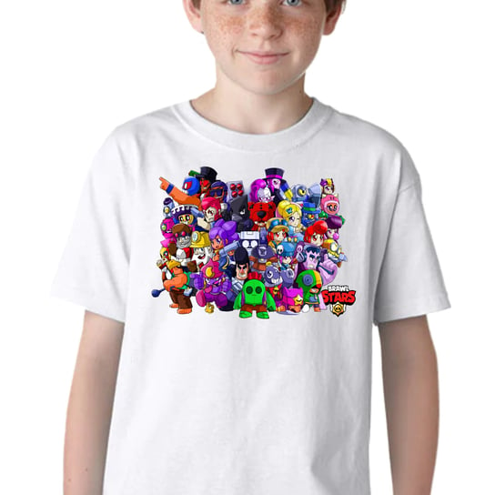 KOSZULKA DZIECIĘCA T-SHIRT BRAWL STARS SPIKE LEON BAWEŁNA 104 P139 JHK