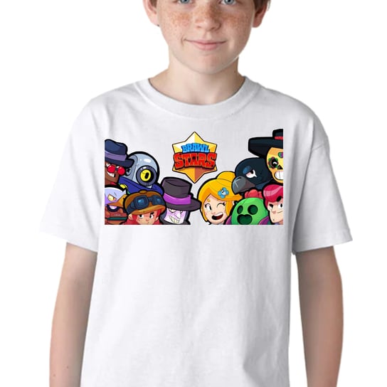 KOSZULKA DZIECIĘCA T-SHIRT BRAWL STARS SPIKE LEON BAWEŁNA 140 P140 JHK