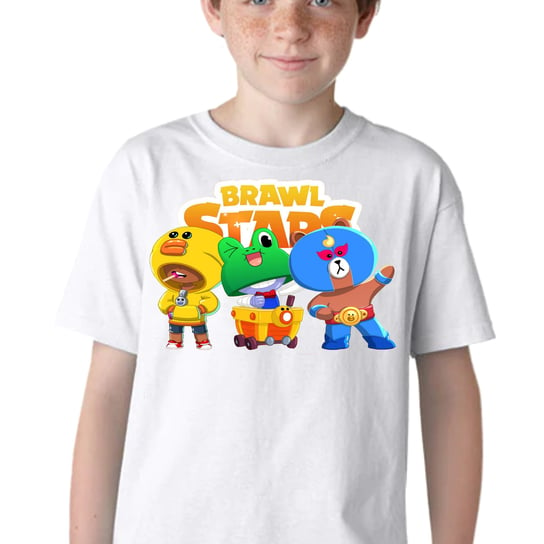 KOSZULKA DZIECIĘCA T-SHIRT BRAWL STARS SPIKE LEON BAWEŁNA 140 P141 JHK