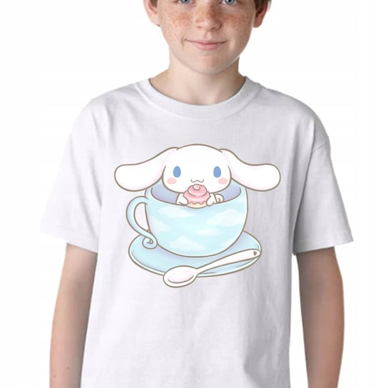 KOSZULKA DZIECIĘCA T-SHIRT CINNAMOROLL BAWEŁNA MANGA JAKOŚĆ 152 P127 JHK