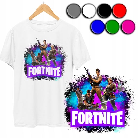 KOSZULKA DZIECIĘCA T-SHIRT Z NADRUKIEM - FORTNITE GRA WZORY - S 122-128 WORLD CASE