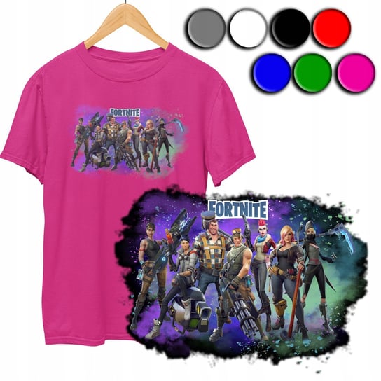 KOSZULKA DZIECIĘCA T-SHIRT Z NADRUKIEM - FORTNITE GRA WZORY - S 122-128 WORLD CASE