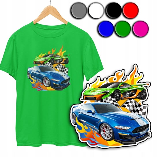 KOSZULKA DZIECIĘCA T-SHIRT Z NADRUKIEM - HOT WHEELS AUTKA - XXXS 86-92 WORLD CASE