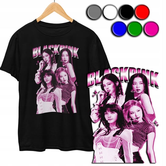 KOSZULKA DZIECIĘCA T-SHIRT Z NADRUKIEM - KPOP BLACK PINK BP - XL 158-164 WORLD CASE